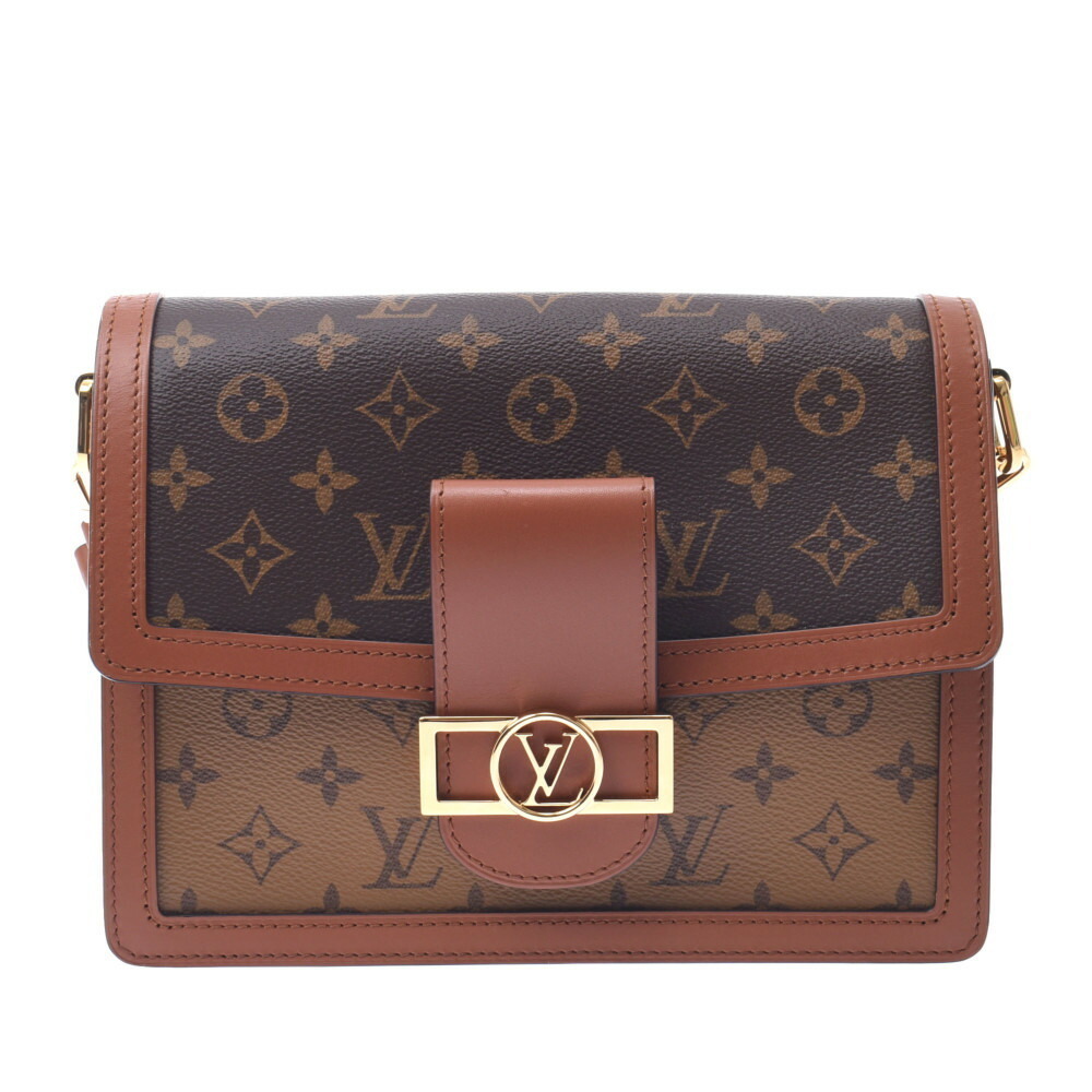 LOUIS VUITTON Reverse Dauphine Camel Brown Shoulder Bag